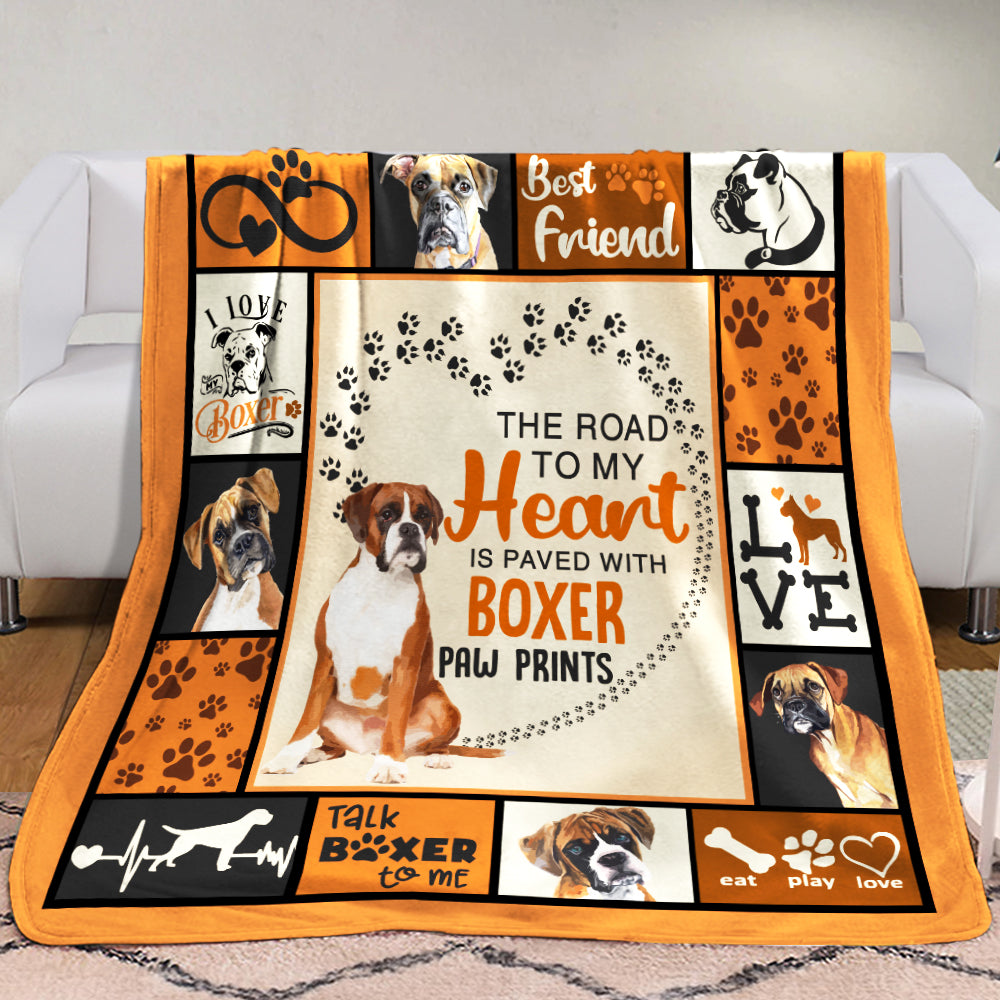 Boxer Dog Fleece Blanket DCB2101 68O51