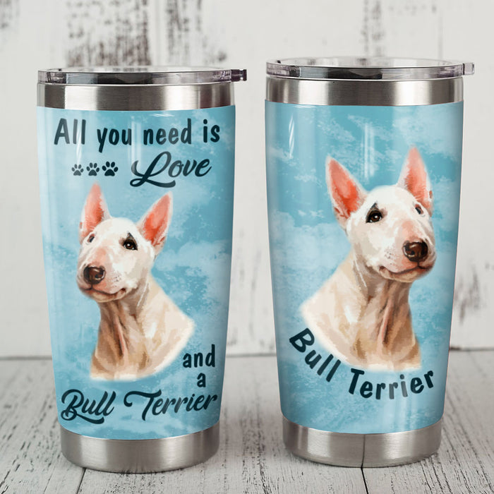 Bull Terrier Dog Steel Tumbler MR0702 70O51 1