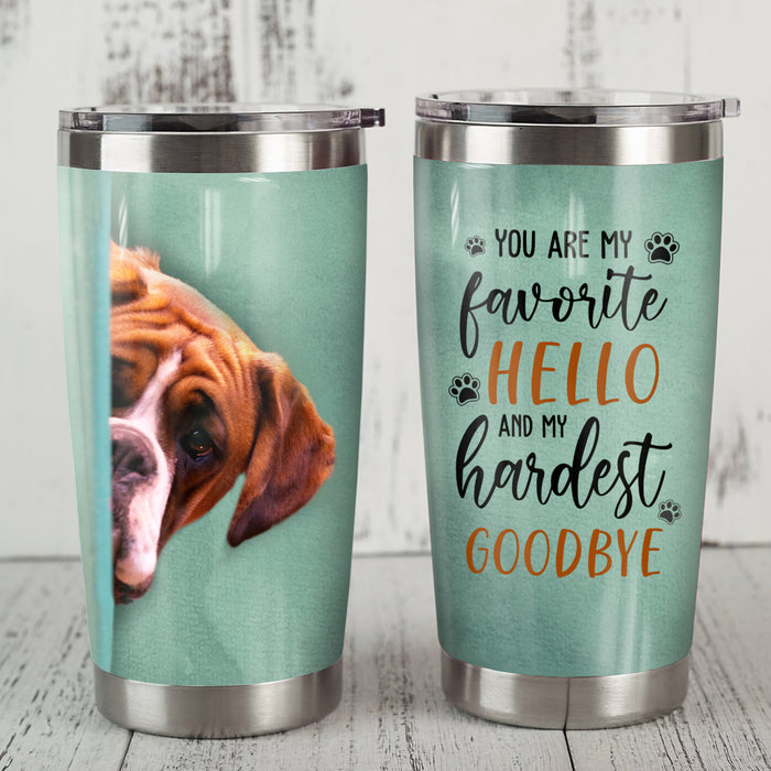 Boxer Dog Steel Tumbler MR1303 87O31 1