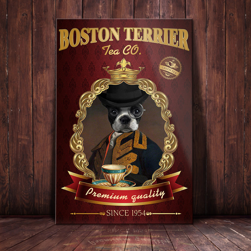 Boston Terrier Tea Company Canvas FB2205 69O31