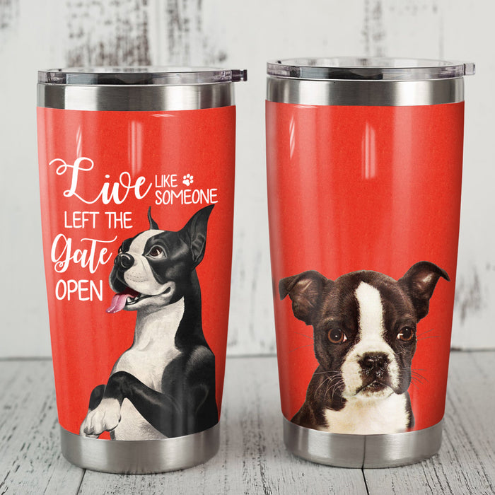 Boston Terrier Dog Steel Tumbler FB0802 87O31 1