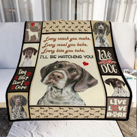 German Shorthaired Pointer Dog Fleece Blanket MR0403 68O49 thumb 1