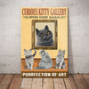 British Shorthair Cat Art Gallery Canvas MR1201 95O60 1