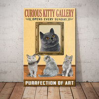 British Shorthair Cat Art Gallery Canvas MR1201 95O60 thumb 1