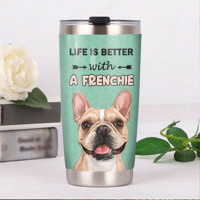 French Bulldog Steel Tumbler MR0904 69O49 1