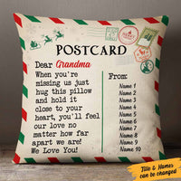 Personalized Christmas Letter To Grandma Postcard Pillow NB251 65O57 thumb 1