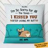Personalized Funny Dog Mom Dog Kiss Pillow AG191 24O57 (Insert Included) 1