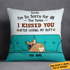 Personalized Funny Dog Mom Dog Kiss Pillow AG191 24O57 (Insert Included) 1
