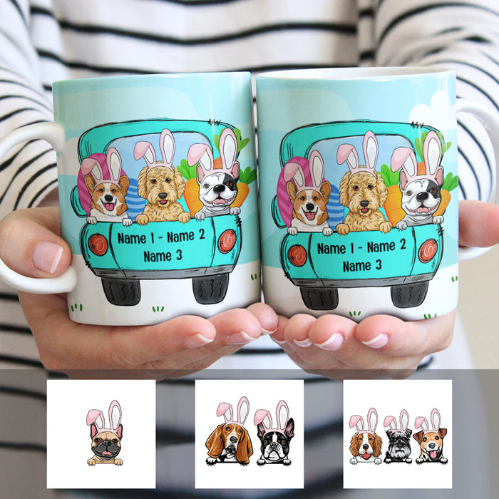 Personalized Dog Mom Easter Truck Mug FB263 81O57 1
