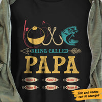 Personalized Fishing Dad Grandpa Love T Shirt AP173 81O60 thumb 1