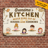 Personalized Kitchen Grandma Metal Sign JL91 26O36 thumb 1
