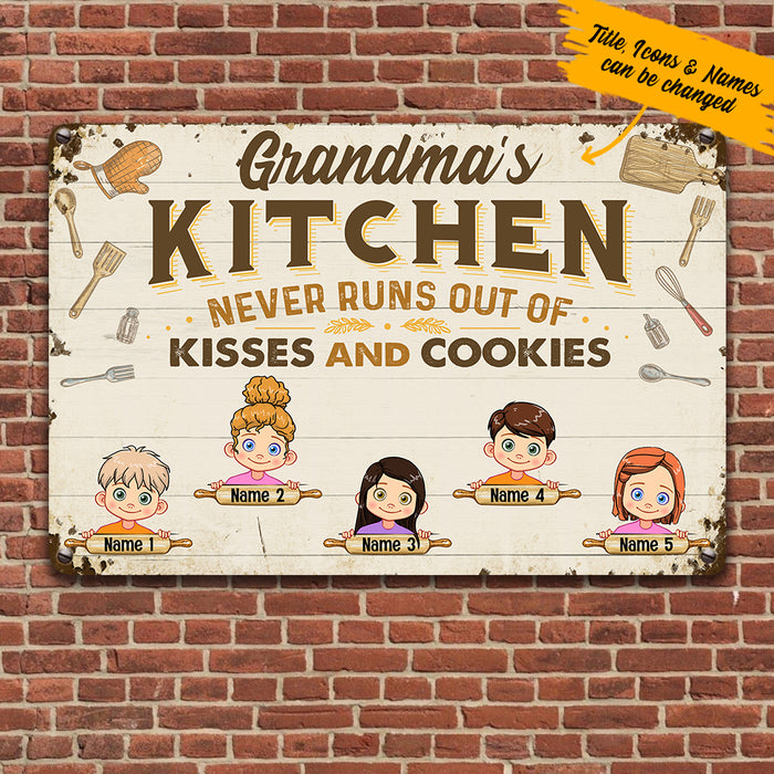 Personalized Kitchen Grandma Metal Sign JL91 26O36 1