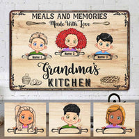 Personalized Mom Grandma Kitchen Metal Sign JL91 95O58 thumb 1