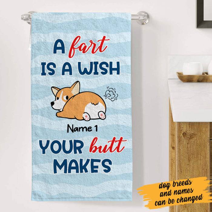 Personalized Dog Fart Bath Towel  DB175 30O60 1