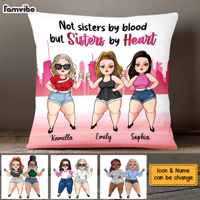 Personalized Friends Life With Sisters Pillow 22693 1