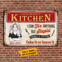 Personalized Kitchen I Can Fix Anything Sign Metal Sign JL127 95O36 thumb 1