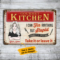 Personalized Kitchen I Can Fix Anything Sign Metal Sign JL127 95O36 thumb 1