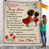 Personalized To My Daughter Letter Fleece Blanket AG52 65O34 1