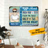 Personalized Bathroom Rules Metal Sign JL143 26O57 1