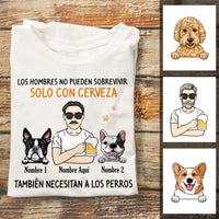 Personalized Dog Dad Perro Perra Spanish T Shirt JL144 30O34 thumb 1