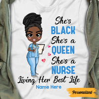 Personalized Nurse Living Her Life T Shirt JL146 30O47 thumb 1