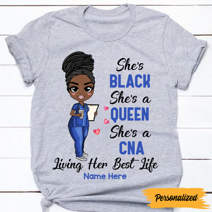 Personalized Nurse Living Her Life T Shirt JL146 30O47 1