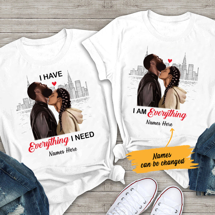 Personalized Nothing I Have Everything BWA Couple T Shirt SB102 26O47 1