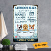 Personalized Dog Bathroom Rules Metal Sign JL148 30O53 1