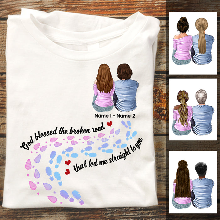 Personalized Love Couple God Blessed Husband Wife T Shirt JL141 81O47 1