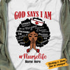 Personalized Nurse God Says I Am T Shirt JL164 95O57 1