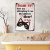 Personalized Cat Bath Metal Sign JL152 67O57 1