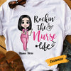 Personalized Rocking The Nurse Life T Shirt JL161 30O53 1