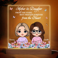 Personalized Gift For Mother And Daughter From The Start Plaque LED Lamp Night Light 32262 thumb 1