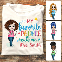 Personalized Call Me Teacher Back To School T Shirt JL162 30O58 thumb 1