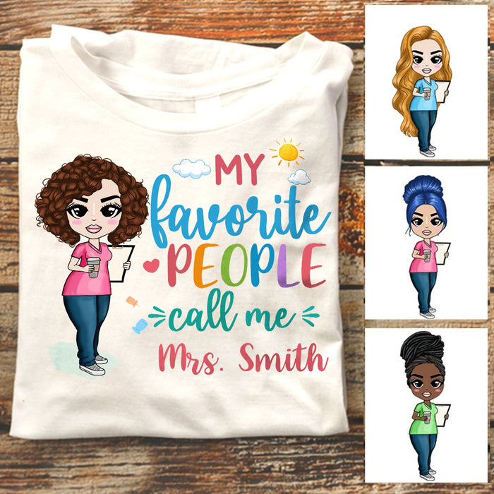 Personalized Call Me Teacher Back To School T Shirt JL162 30O58 1
