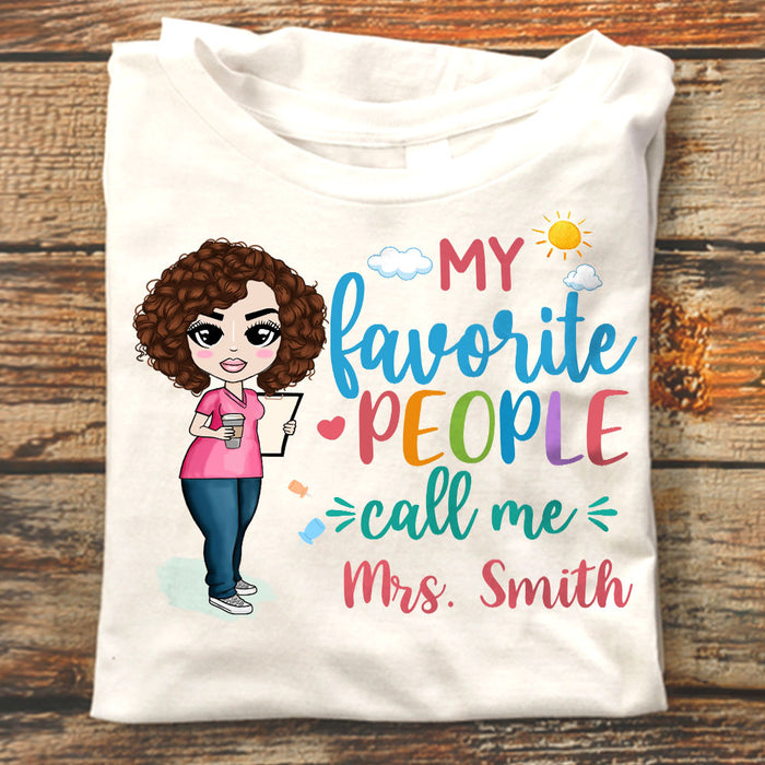 Personalized Call Me Teacher Back To School T Shirt JL162 30O58 1