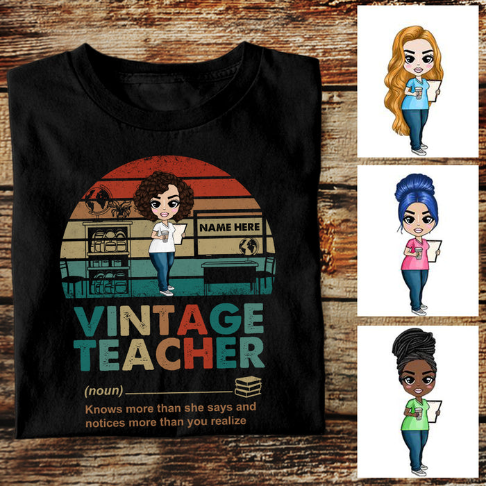 Personalized Teacher T Shirt JL192 26O36 1