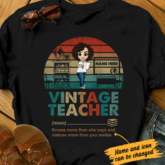 Personalized Teacher T Shirt JL192 26O36 1