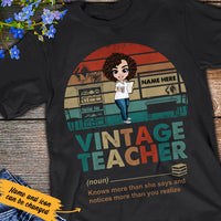 Personalized Teacher T Shirt JL192 26O36 thumb 1