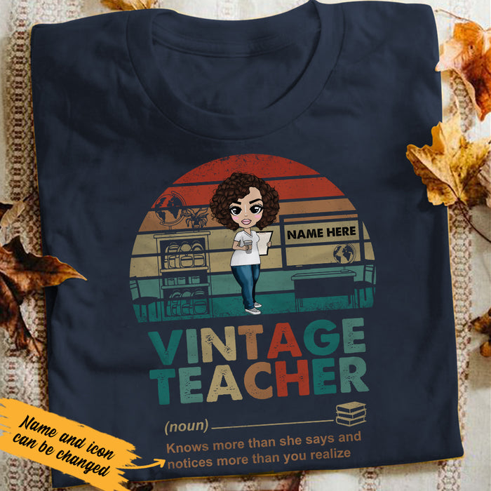 Personalized Teacher T Shirt JL192 26O36 1