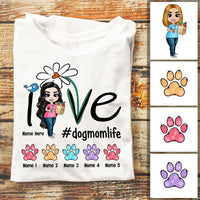 Personalized Dog Mom T Shirt JL193 26O53 thumb 1