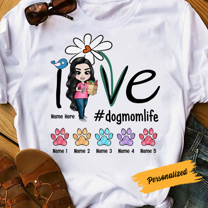 Personalized Dog Mom T Shirt JL193 26O53 1