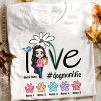 Personalized Dog Mom T Shirt JL193 26O53 thumb 1