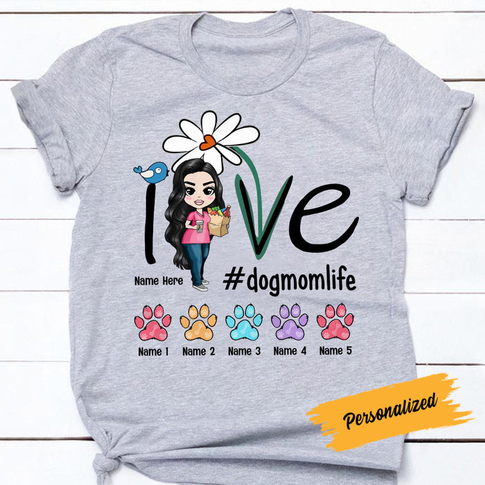 Personalized Dog Mom T Shirt JL193 26O53 1