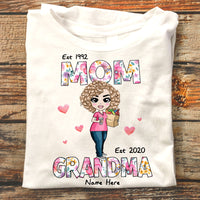 Personalized Mom Grandma Est T Shirt JL192 30O58 thumb 1