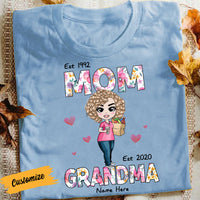 Personalized Mom Grandma Est T Shirt JL192 30O58 thumb 1