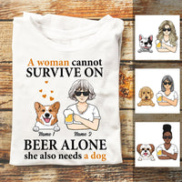 Personalized Dog Mom T Shirt JL194 95O53 thumb 1