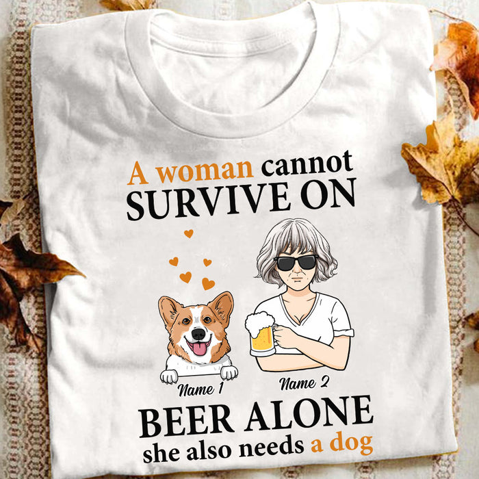 Personalized Dog Mom T Shirt JL194 95O53 1