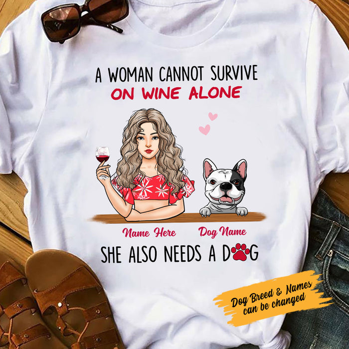 Personalized Dog Mom T Shirt JL195 95O58 1