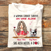 Personalized Dog Mom T Shirt JL195 95O58 thumb 1